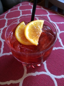 Traditional Negroni at Taggia at the Firesky Resort